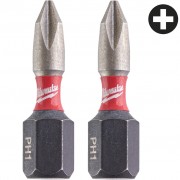 Milwaukee Биты ShockWave PH1 x 25мм 2шт 4932430850
